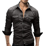 Pollogie™ Denim Button-Down Shirt