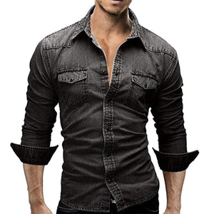 Pollogie™ Denim Button-Down Shirt
