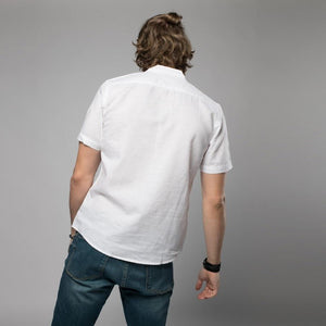 Pollogie™ Mandarin Collar Linen Blend Shirt