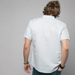 Pollogie™ Mandarin Collar Linen Blend Shirt