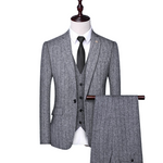 Pollogie™ Striped Formal Suit