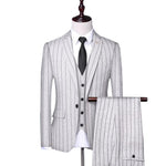 Pollogie™ Striped Formal Suit