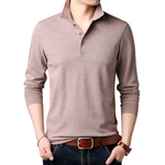 Pollogie™ Solid Long Sleeve Polo Shirt
