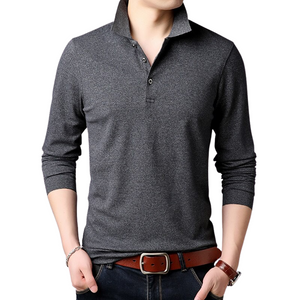 Pollogie™ Solid Long Sleeve Polo Shirt