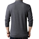 Pollogie™ Solid Long Sleeve Polo Shirt
