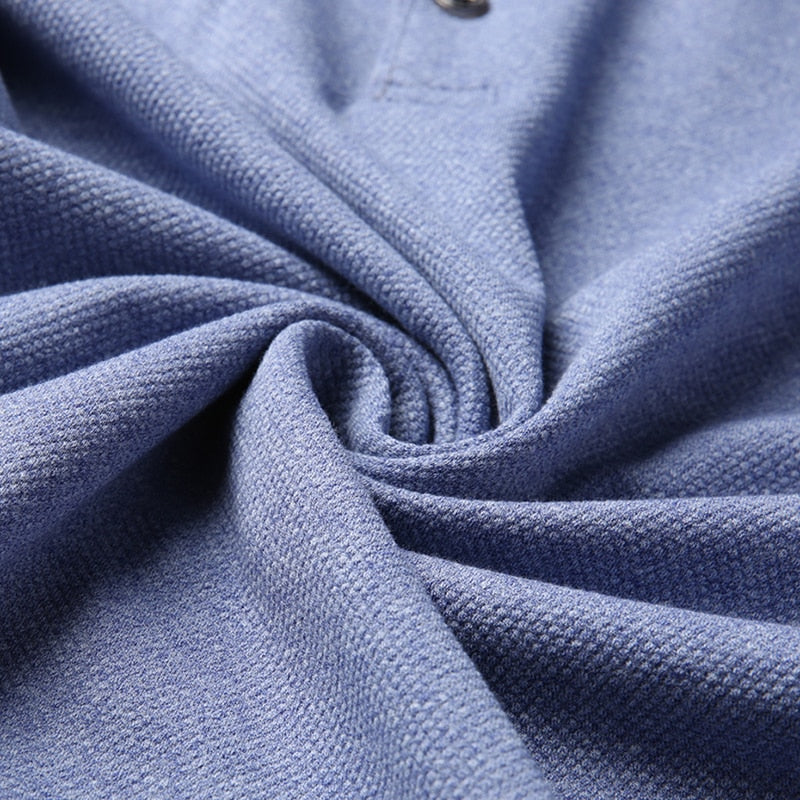 Pollogie™ Solid Long Sleeve Polo Shirt