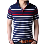 Pollogie™ Classic Striped Polo Shirt