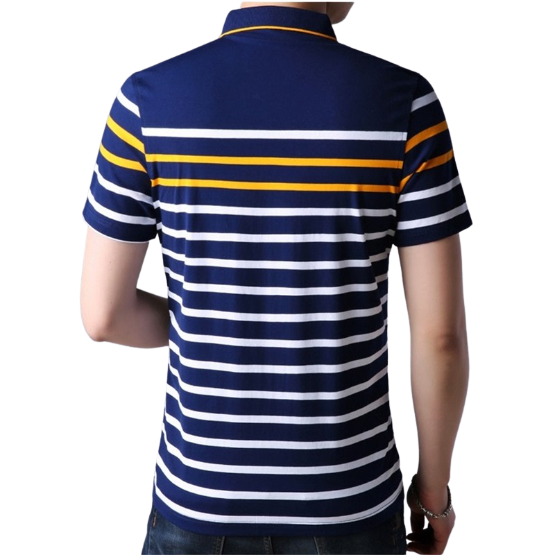 Pollogie™ Classic Striped Polo Shirt
