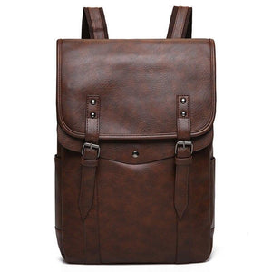 Pollogie™ Vintage PU Leather Backpack