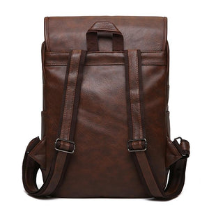 Pollogie™ Vintage PU Leather Backpack