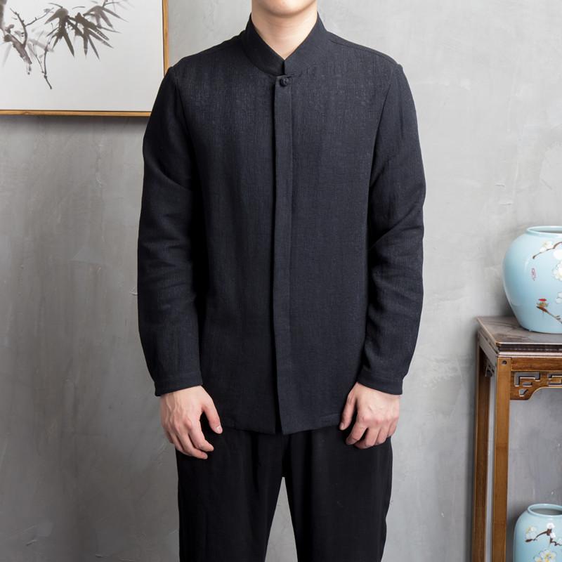 Pollogie™ Summer Long Sleeve Linen Blend Shirt