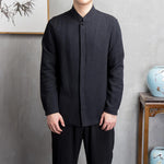 Pollogie™ Summer Long Sleeve Linen Blend Shirt