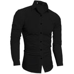 Pollogie™ Plain Slim Fit Button Shirt
