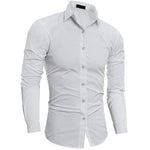 Pollogie™ Plain Slim Fit Button Shirt
