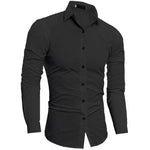 Pollogie™ Plain Slim Fit Button Shirt