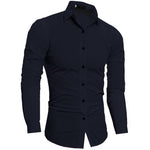 Pollogie™ Plain Slim Fit Button Shirt