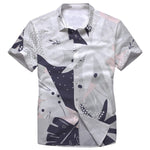 Pollogie™ Abstract Flower Button Shirt