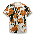 Pollogie™ Yellow Daffodil Button Shirt