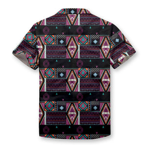 Pollogie™ Aztec Pattern Button Shirt