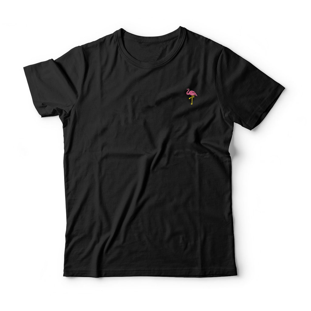 Pollogie™ Flamingo Embroidered T-Shirt