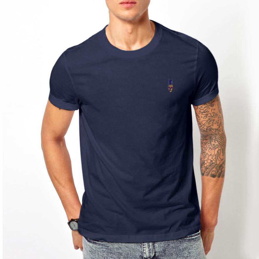 Pollogie™ Pineapple Skull Embroidered T-Shirt
