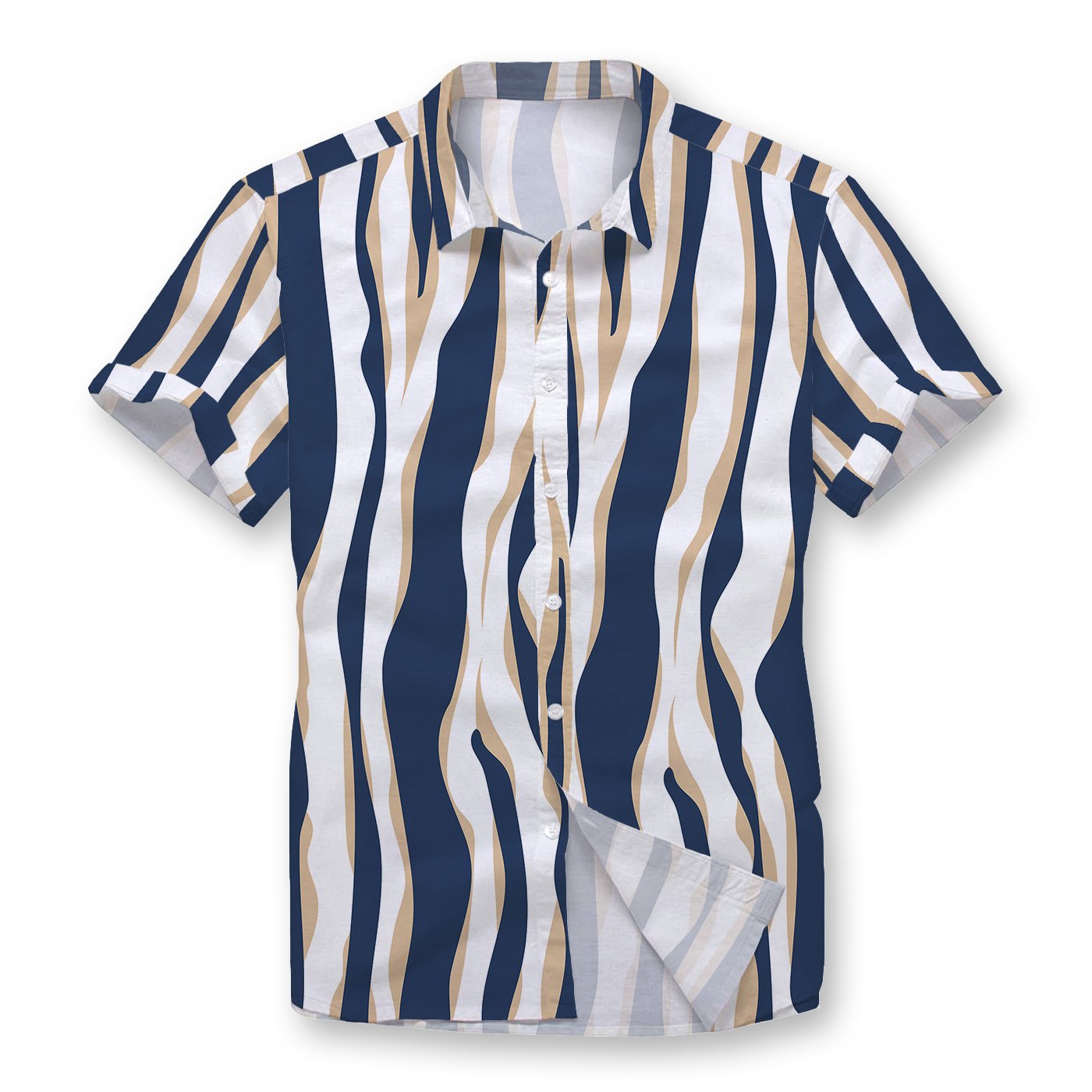 Pollogie™ Hidden Gold Button Shirt