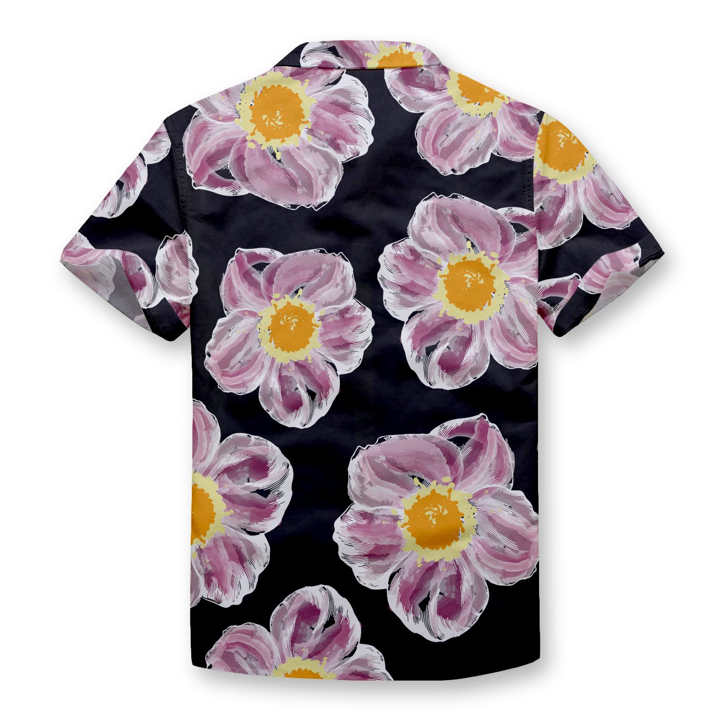 Pollogie™ Scribbled Daisy Pattern Button Shirt