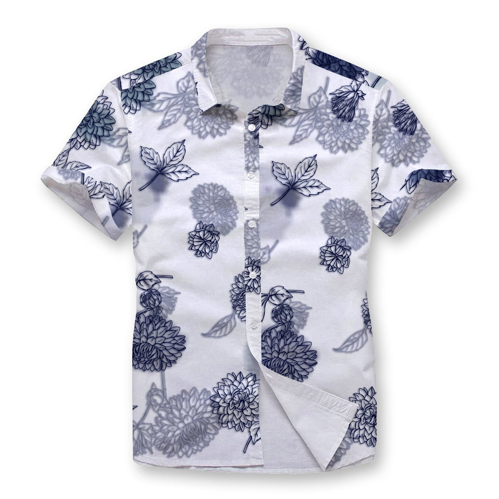 Pollogie™ Watercolor Smudge Button Shirt