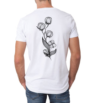 Pollogie™ Line Flower V-Neck T-Shirt