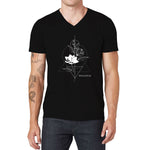 Pollogie™ Geometric Flower V-Neck T-Shirt