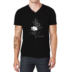 Pollogie™ Geometric Flower V-Neck T-Shirt