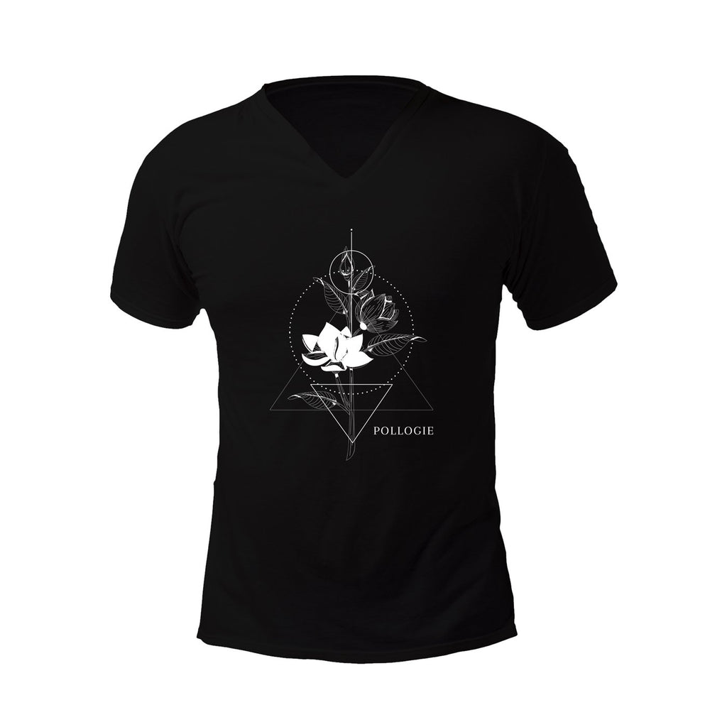 Pollogie™ Geometric Flower V-Neck T-Shirt