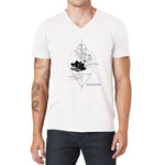 Pollogie™ Geometric Flower V-Neck T-Shirt