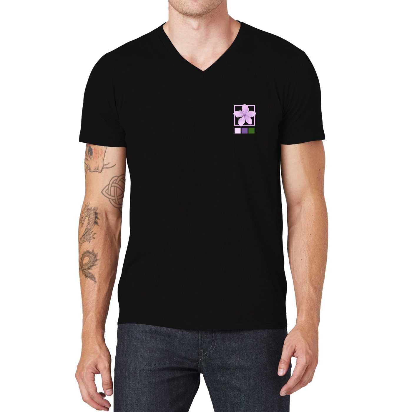 Pollogie™ Purple Lilac V-Neck T-Shirt