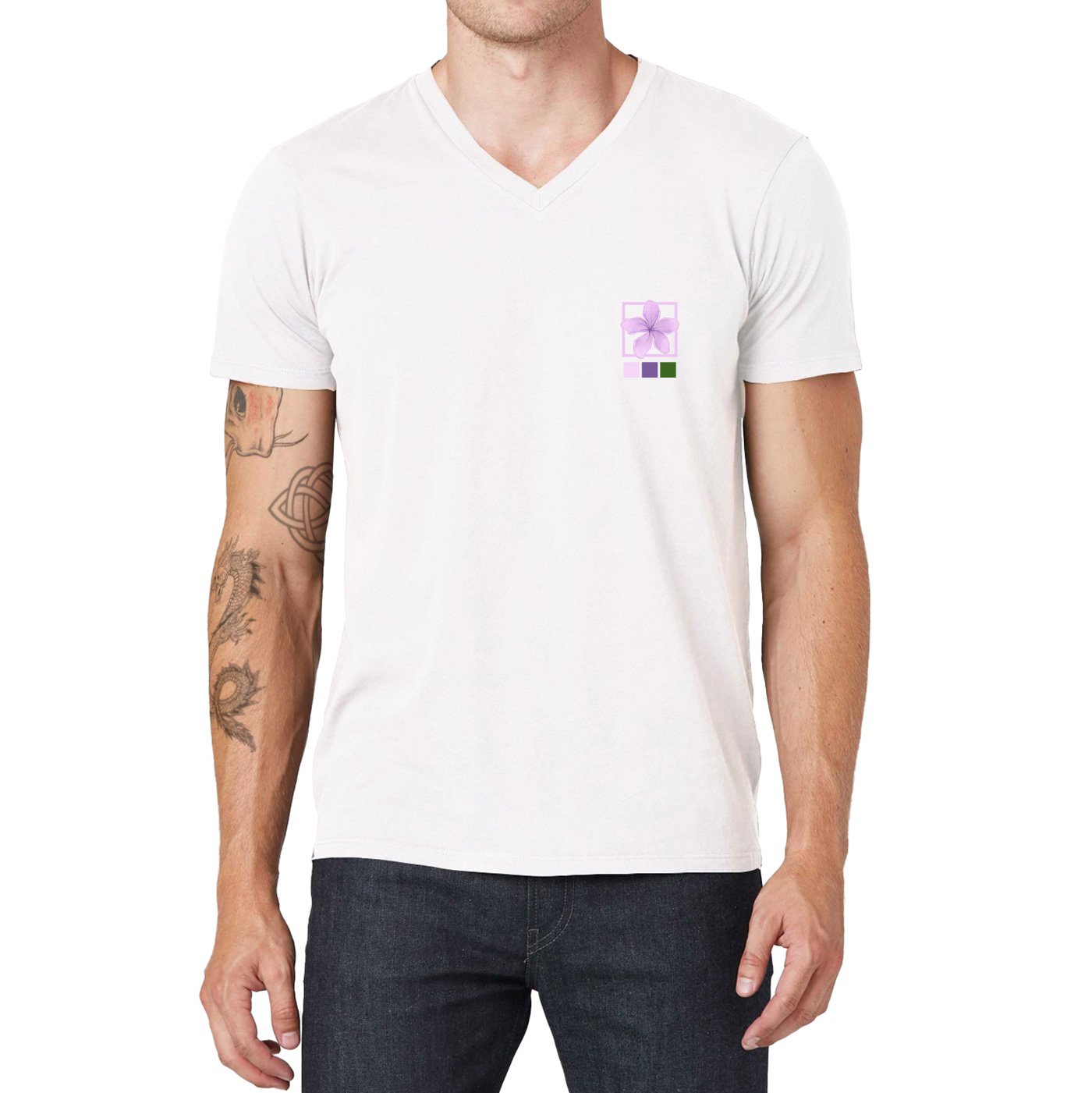 Pollogie™ Purple Lilac V-Neck T-Shirt