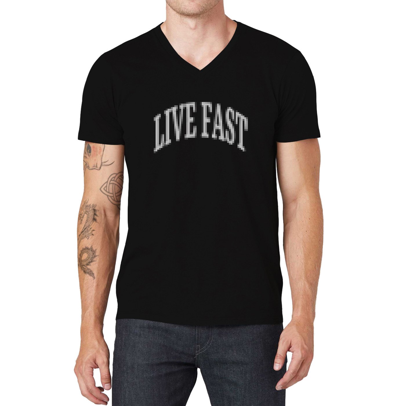 Pollogie™ Live Fast V-Neck T-Shirt