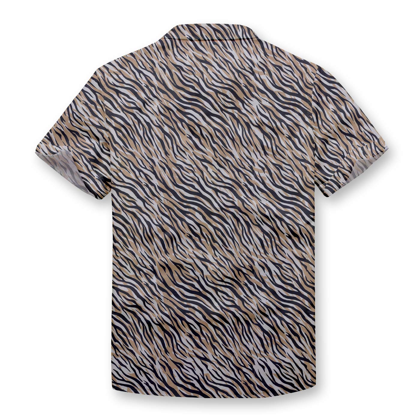 Pollogie™ Golden Tiger Pattern  Button Shirt