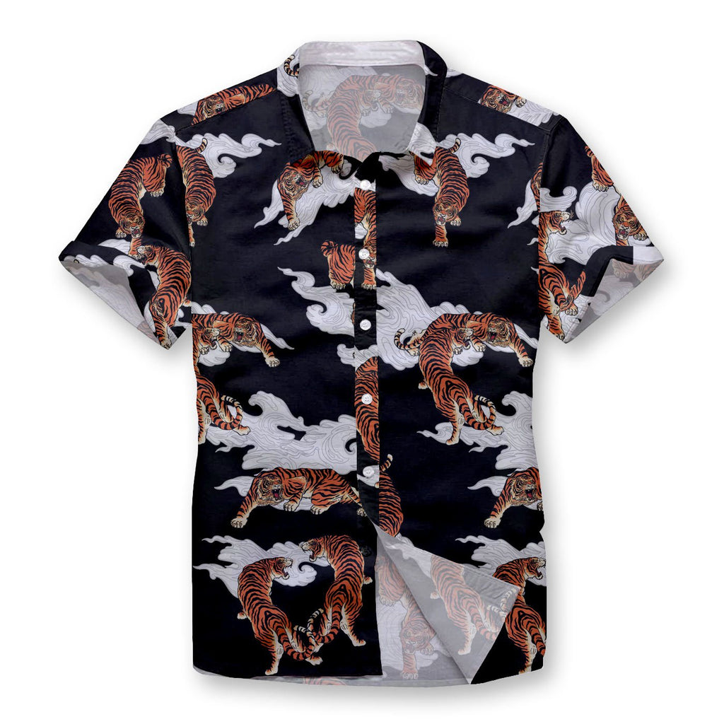 Pollogie™ Tiger's Heaven Button Shirt