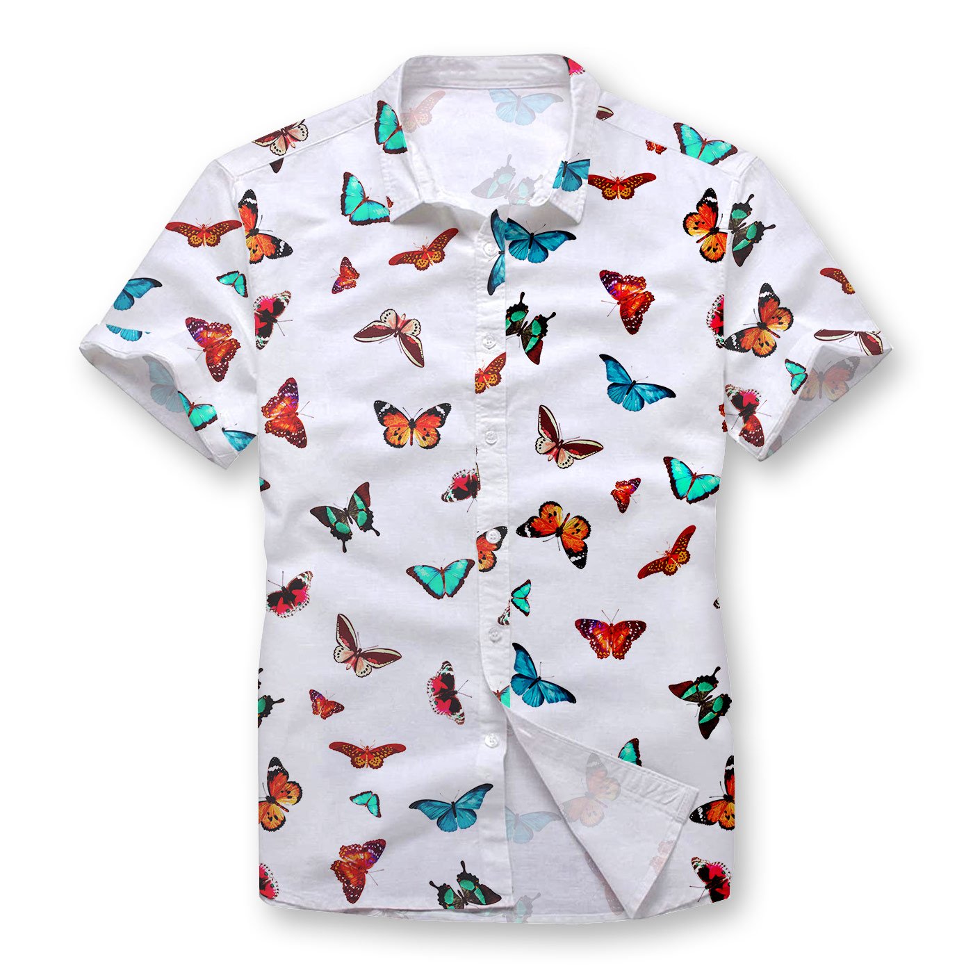 Pollogie™ Colorful Butterfly Button Shirt