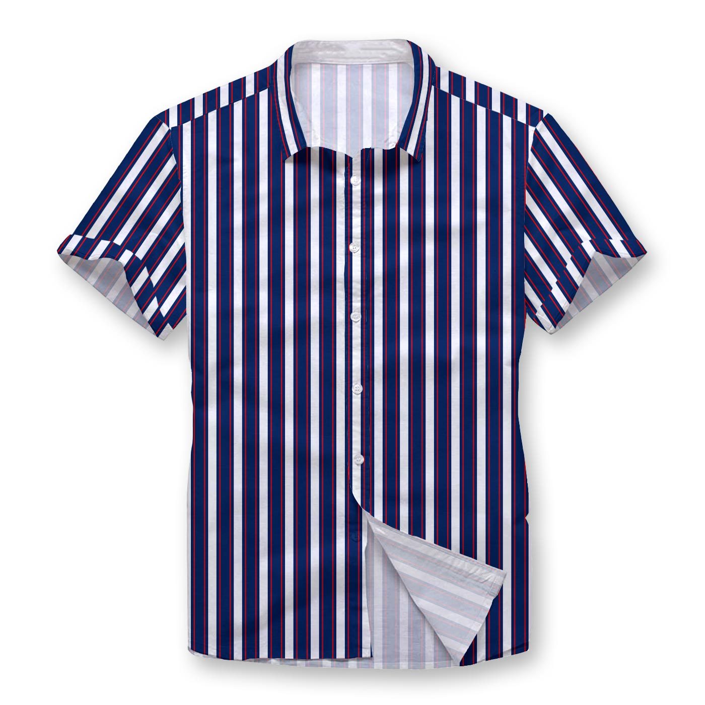 Pollogie™ Trio Colored Stripes Button Shirt