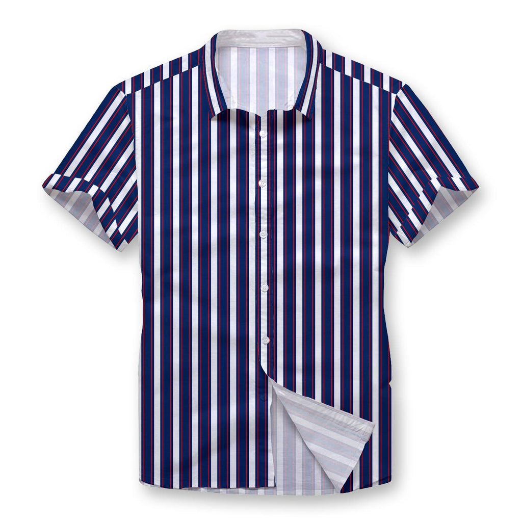 Pollogie™ Trio Colored Stripes Button Shirt