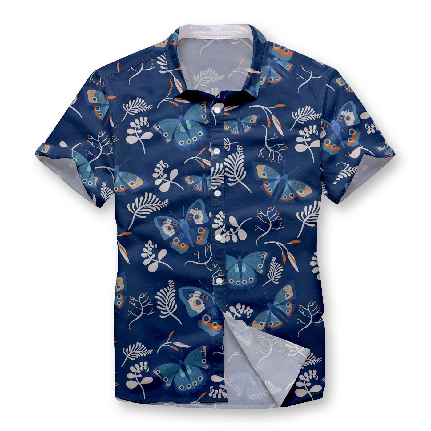 Pollogie™ Butterflies Button Shirt