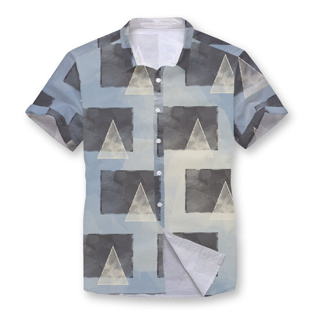 Pollogie™ Colorful Grey Button Shirt
