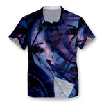 Pollogie™ Twilight Palms Button Shirt