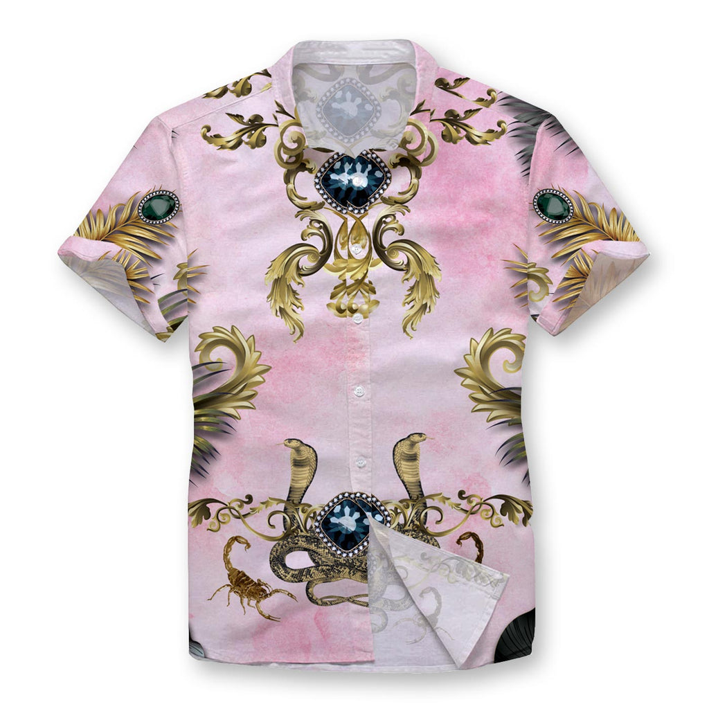 Pollogie™ Pink Gloom Button Shirt