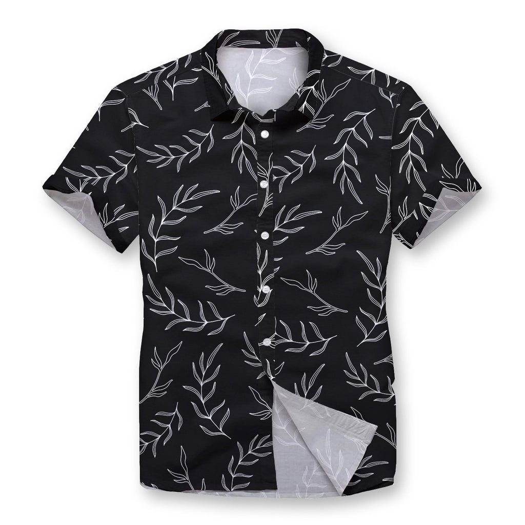 Pollogie™ Stem Pattern Button Shirt