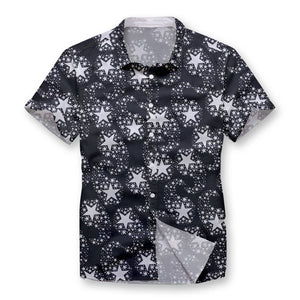 Pollogie™ Comet Pattern Button Shirt
