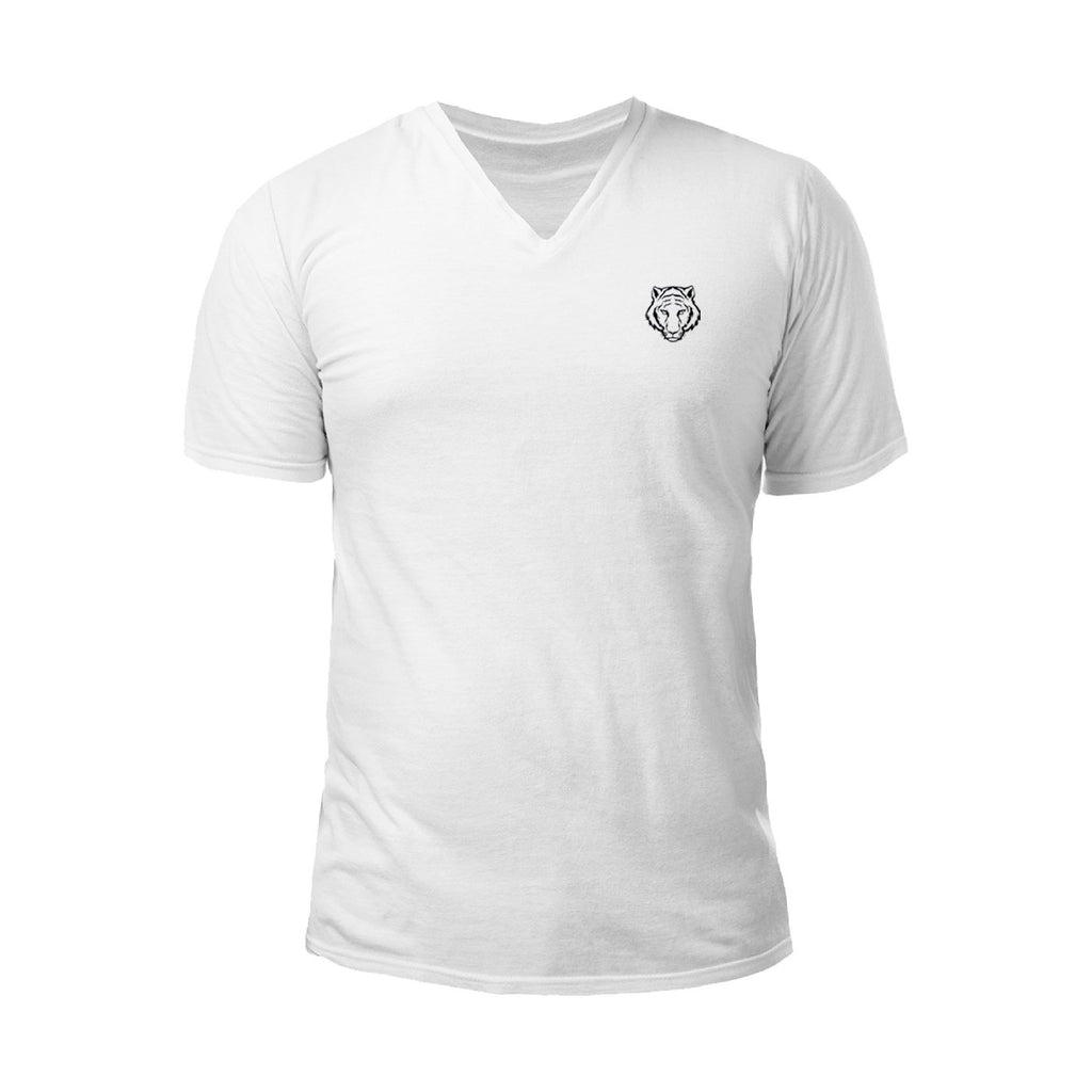 Pollogie™ Tiger Embroidered V-Neck T-Shirt