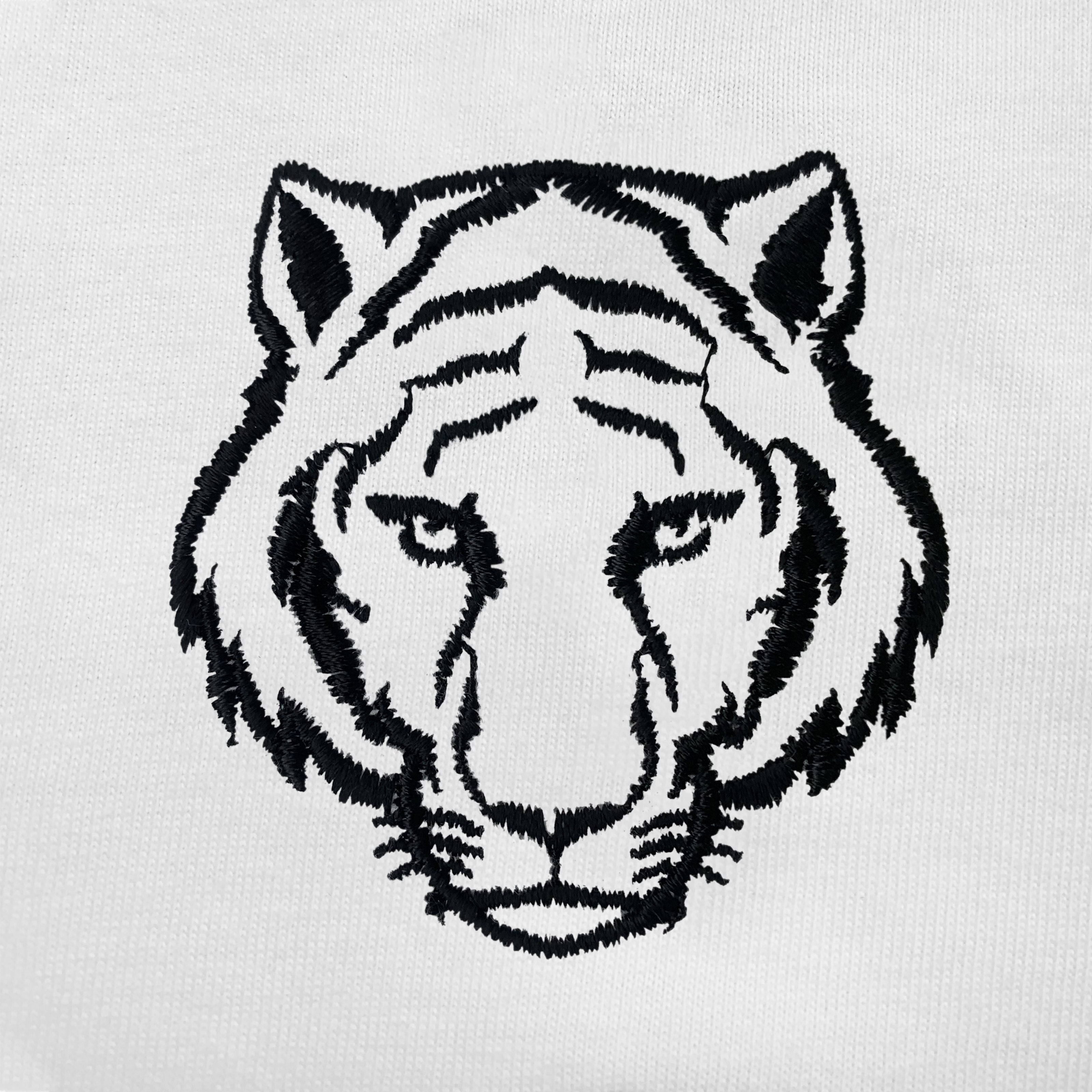 Pollogie™ Tiger Embroidered V-Neck T-Shirt
