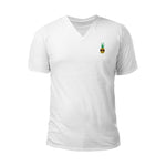 Pollogie™ Pineapple Embroidered V-Neck T-Shirt